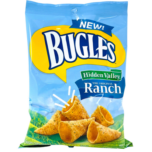 Bugles Hidden Valley Ranch Crispy Corn Snacks 85g