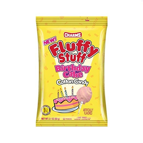 Charms Fluffy Stuff Birthday Cake Cotton Candy 60g