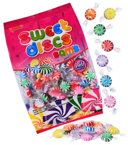 Sweet Discs Assorted Colours 480g