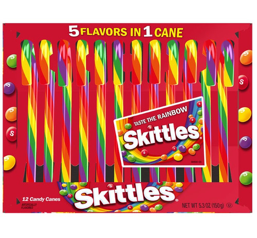 Skittles Candy Canes 12pk
