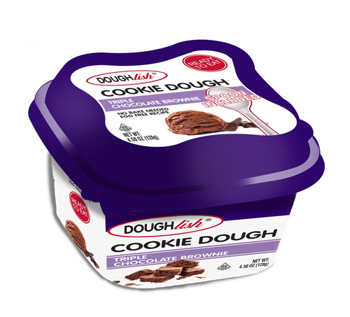 Doughlish Triple Chocolate Brownie Edible Cookie Dough 128g