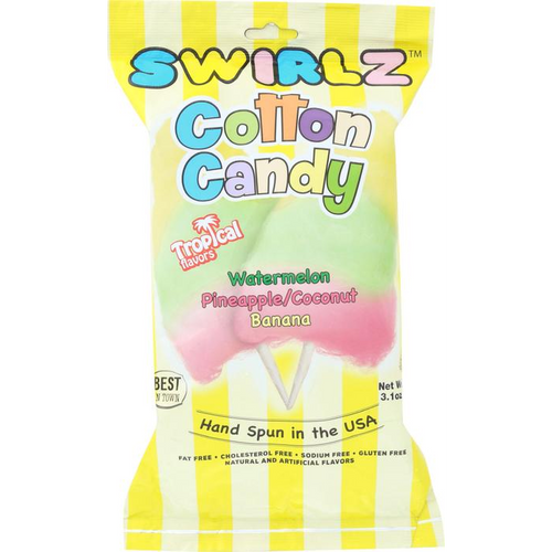 Swirlz Cotton Candy Tropical Flavours 88g