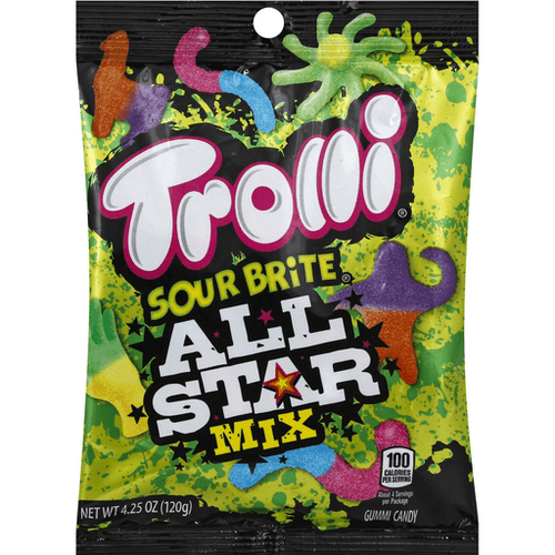 Trolli Sour Brite All Star Mix Gummy Candy 120g