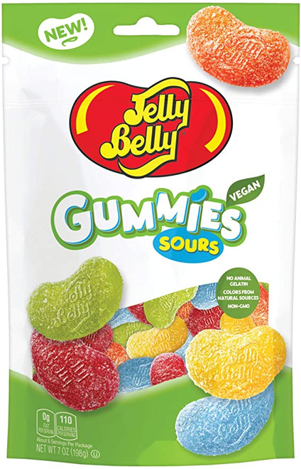 Jelly Belly Assorted Sour Gummies 198g - Vegan