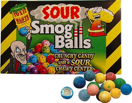  Toxic Waste Sour Smog Balls Candy 100g