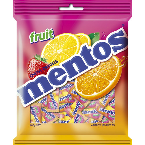 Mentos Fruit Bag Individually wrapped 405g