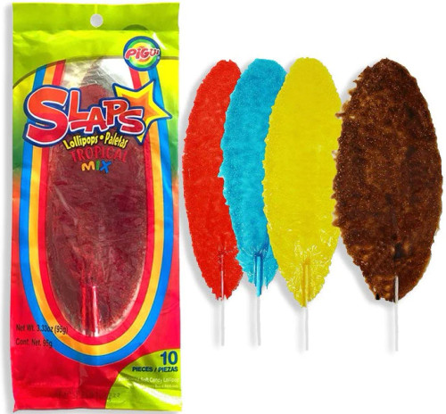 Slaps Mexican Lollipops Tropical Mix 10pk 95g