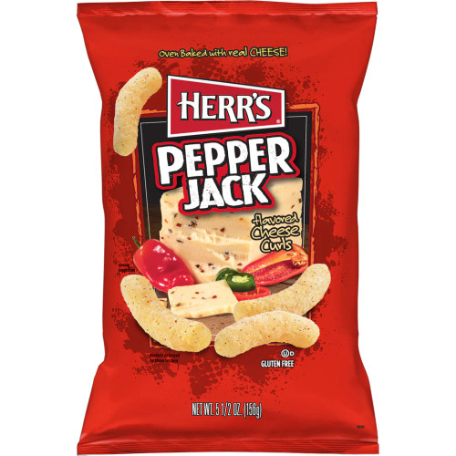 HERRS USA Pepper Jack flavoured Cheese Curls 156g