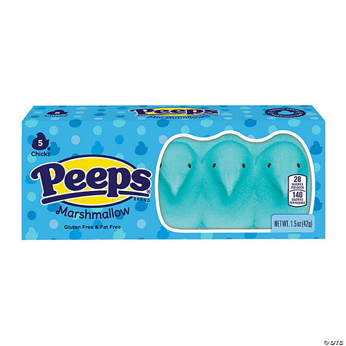 Peeps Marshmallow Blue Chicks - 5pk 42g