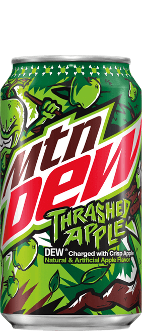 Mountain Dew 355ml Soda Can - Thrashed Apple