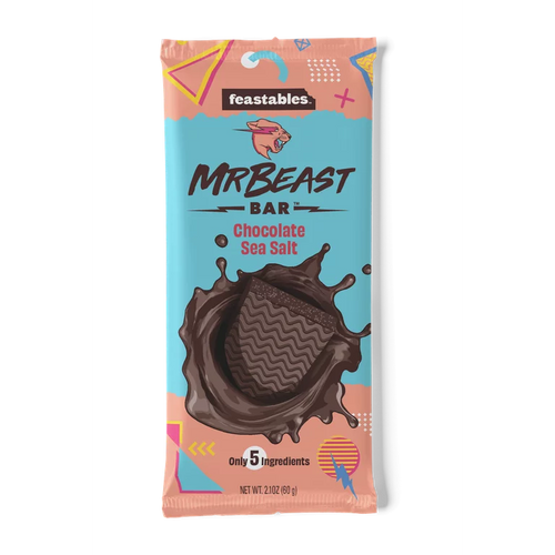 Mr Beast Feastables Chocolate Sea Salt Bar 60g USA