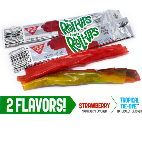 Fruit Roll-Ups 14g Strawberry or Tropical Tie-Dye