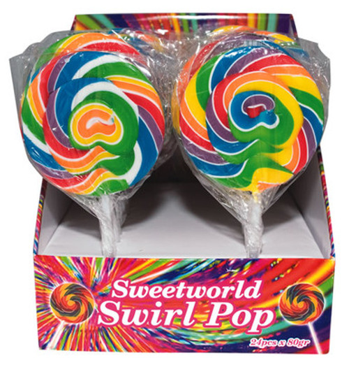 Rainbow Swirl Lollipop 85g