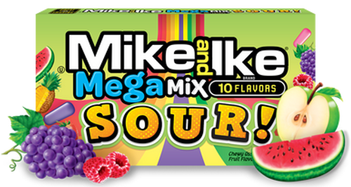 Mike & Ike Mega Mix Sour Theatre Box 120g