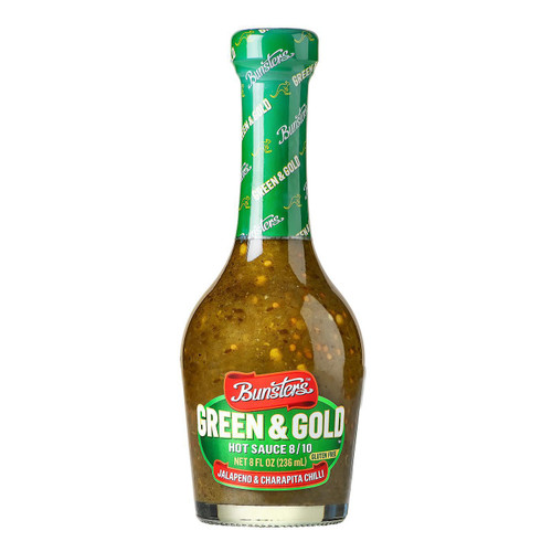 Bunsters Green & Gold Hot Sauce 8/10 236ml
