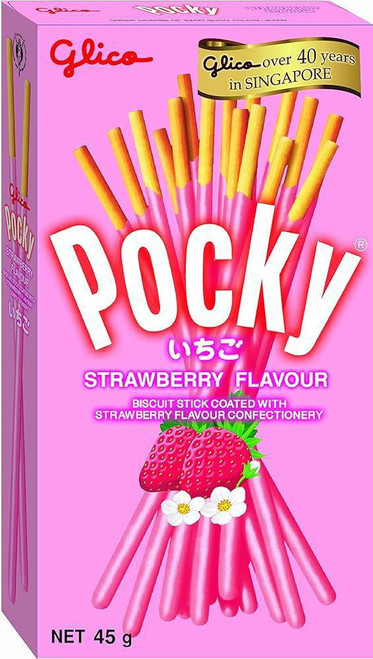 Pocky Strawberry Biscuit Sticks 47g