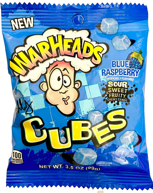 Warheads Cubes Blue Raspberry USA 99g