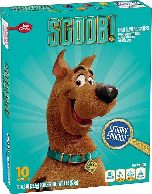 Betty Crocker Scooby Snacks Gummies 10 Pouch Pack 226g