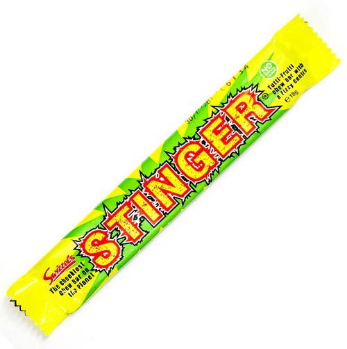 Swizzels Stinger Tutti Frutti Fizzy Chew Bar 18g UK