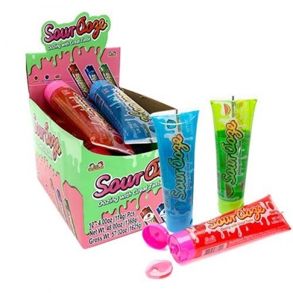 Sour Ooze Gel Candy Tube Net 114g USA Candy Factory