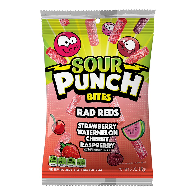 Sour Punch Bites Rad Reds 142g