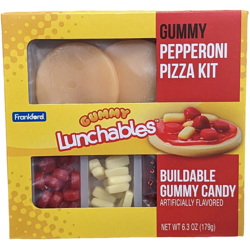 Gummy Lunchables Pepperoni Pizza Kit 179g