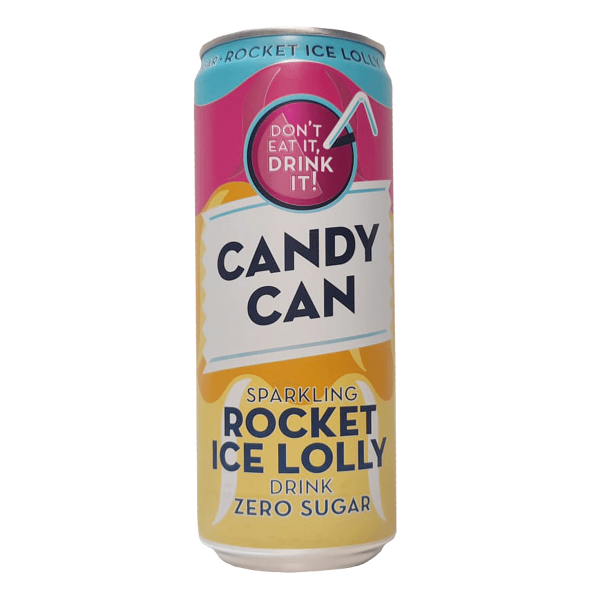 Candy Can Sparkling Drink Zero Sugar Rocket Ice Lolly
