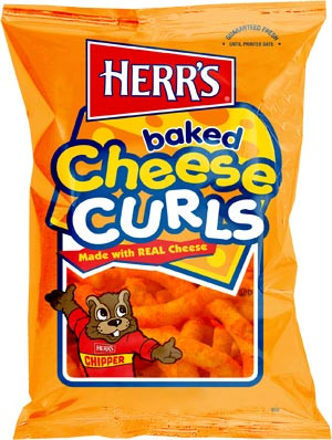 HERRS USA Baked Cheese Curls 198.5g Bag | USA Candy Factory