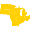 Midwest coverage map 
