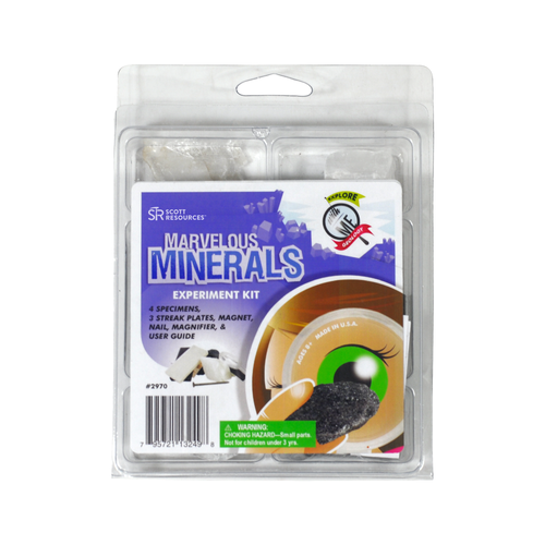 Explore With Me Marvelous Minerals With Test Kit - 4 Spec.