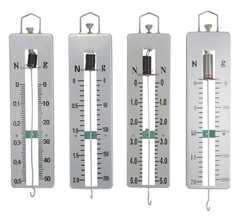 Spring Scales, Pull Type, Demonstration, 5 N, 10 N, 20 N, Set of 3