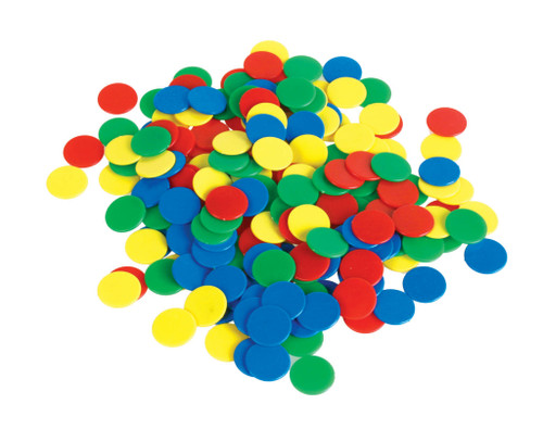 Color Counting Chips, Set of 100