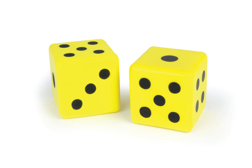 3" Molded Foam Dice - Dot, Set of 2