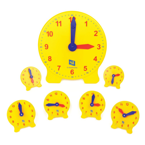 Classic Geared Yellow Student Clock