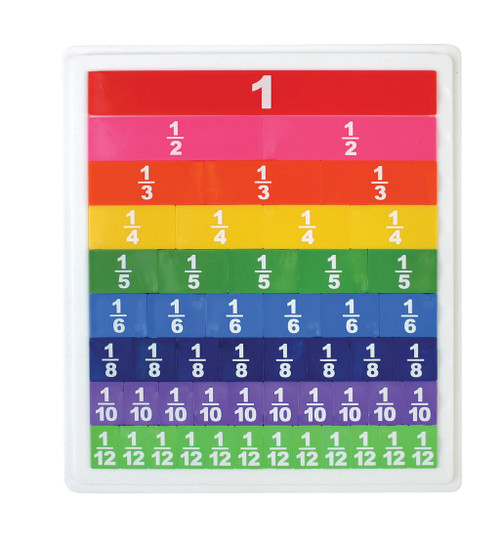 Opaque Fraction Tiles with Tray