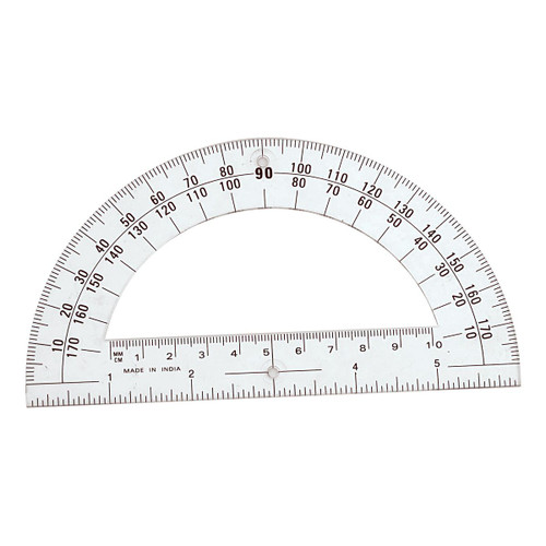 Protractor Open Center 6"