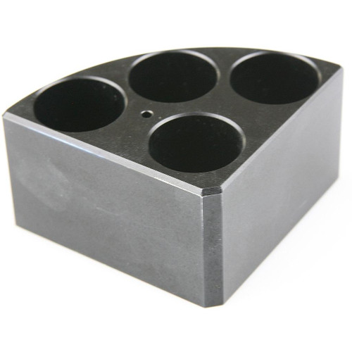 18900005 | Black Quarter Reaction Block, 4 Holes 16ml Reaction Vessel || 46-