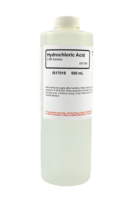 Hydrochloric Acid Solution, 3M, 500 ml || 50-