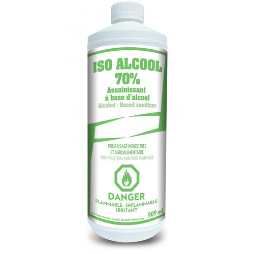 Isopropyl Alcohol (2-Propanol, IPA, Isopropanol), 70%, Industrial Grade, 909 ml || 21-