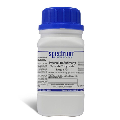 Potassium Antimony Tartrate Trihydrate, Reagent, ACS, 125 g || 65-