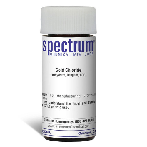 Gold Chloride, Trihydrate, Reagent, ACS, 6 x 1 g || 65-