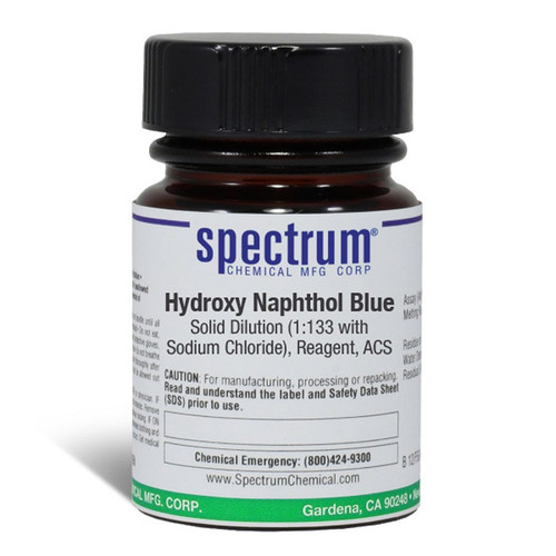 Hydroxy Naphthol Blue, Solid Dilution (1:133 with Sodium Chloride), Reagent, ACS, 25 g
