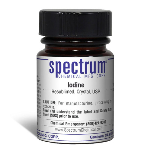 Iodine, Resublimed, Crystal, USP, 25 g