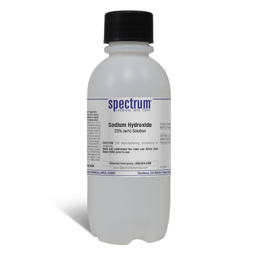 Sodium Hydroxide, 25 Percent (w/v) Solution, 500 mL || 65-