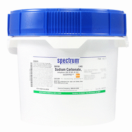 Sodium Carbonate, Anhydrous, USP, EP, BP, JP, FCC, bioCERTIFIED (TM), 5 kg || 65-