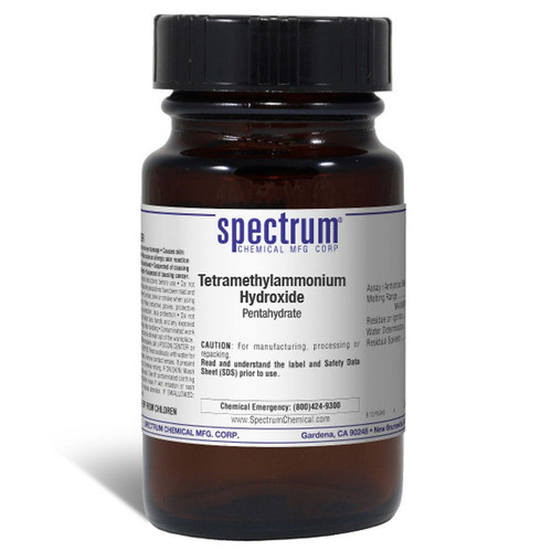 Tetramethylammonium Hydroxide, Pentahydrate, 25 g