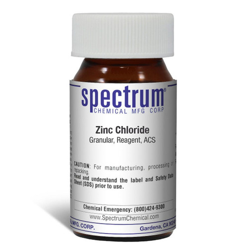 Zinc Chloride, Granular, Reagent, ACS, 25 g || 65-