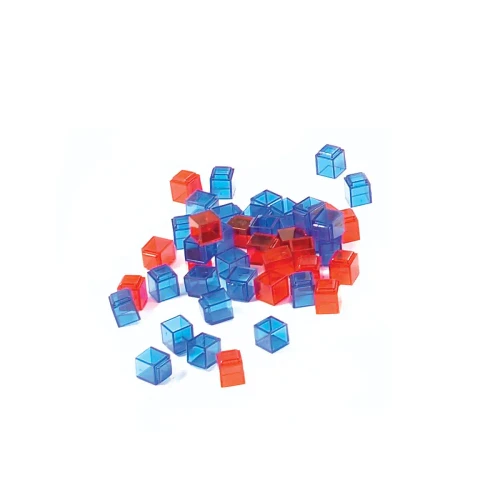 ClearView Base Ten Unit Cubes (1's), Interlocking, Set of 100 || 16-