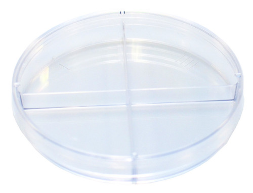 Quad-Plate Petri Dish, Automation (Slippable), Polystyrene, 100 x 15 mm, 500/Case