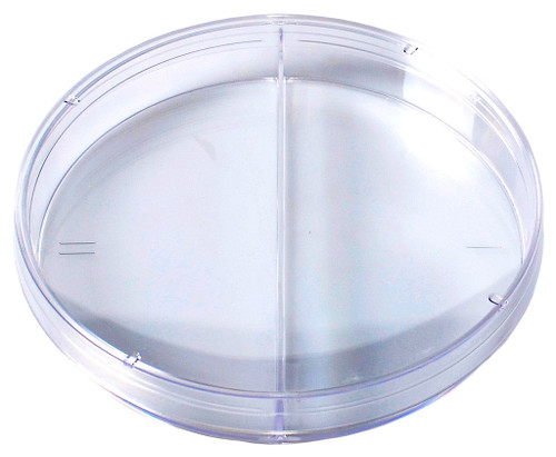 Bi-Plate Petri Dish, Automation (No Rim), Polystyrene, 100 x 15 mm, ISO Mark, 500/Case